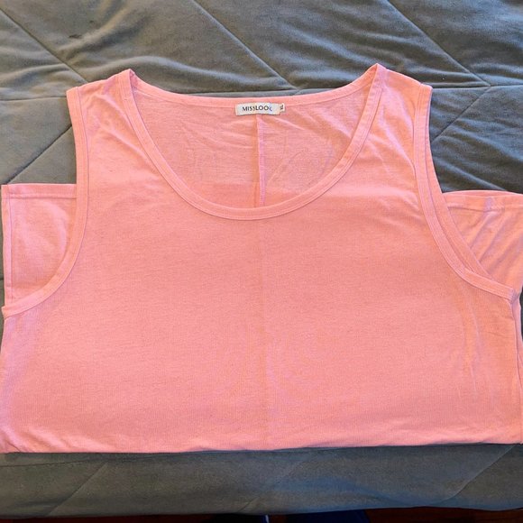 Women's Pink XL Misslook Sleeveless Top - Picture 3 of 4